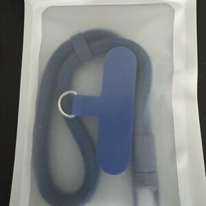 Blue Phone Lanyard